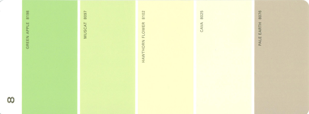 Martha Stewart Paint 5-Color Palette Card #08