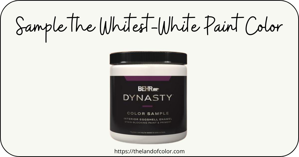 Whitest White Paint Color from Benjamin Moore and SherwinWilliams