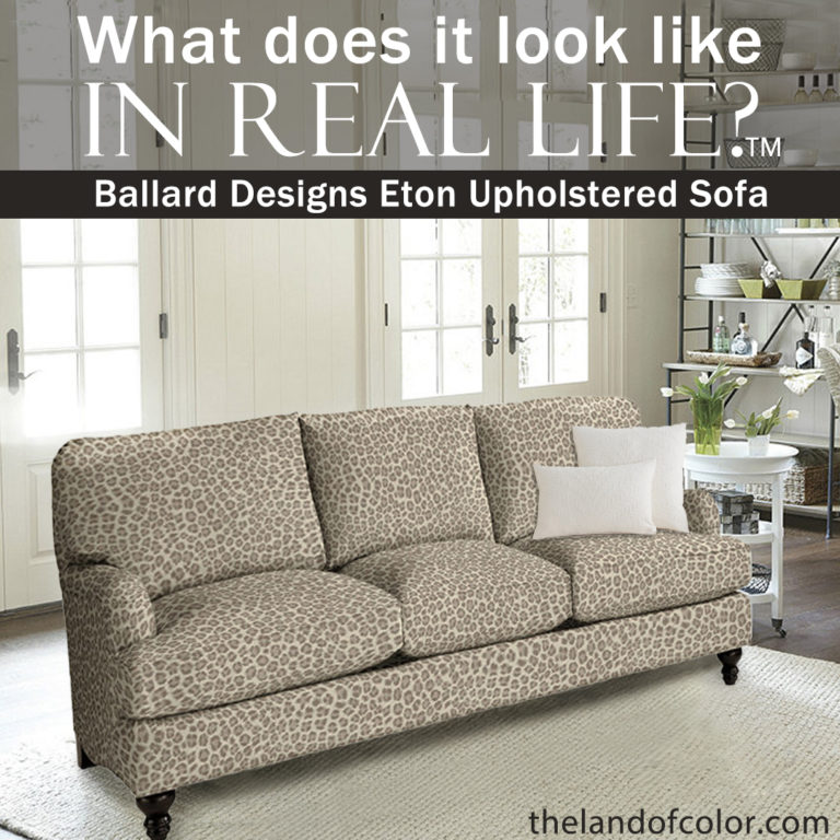 Eton Sofa from Ballard Cheetah Taupe