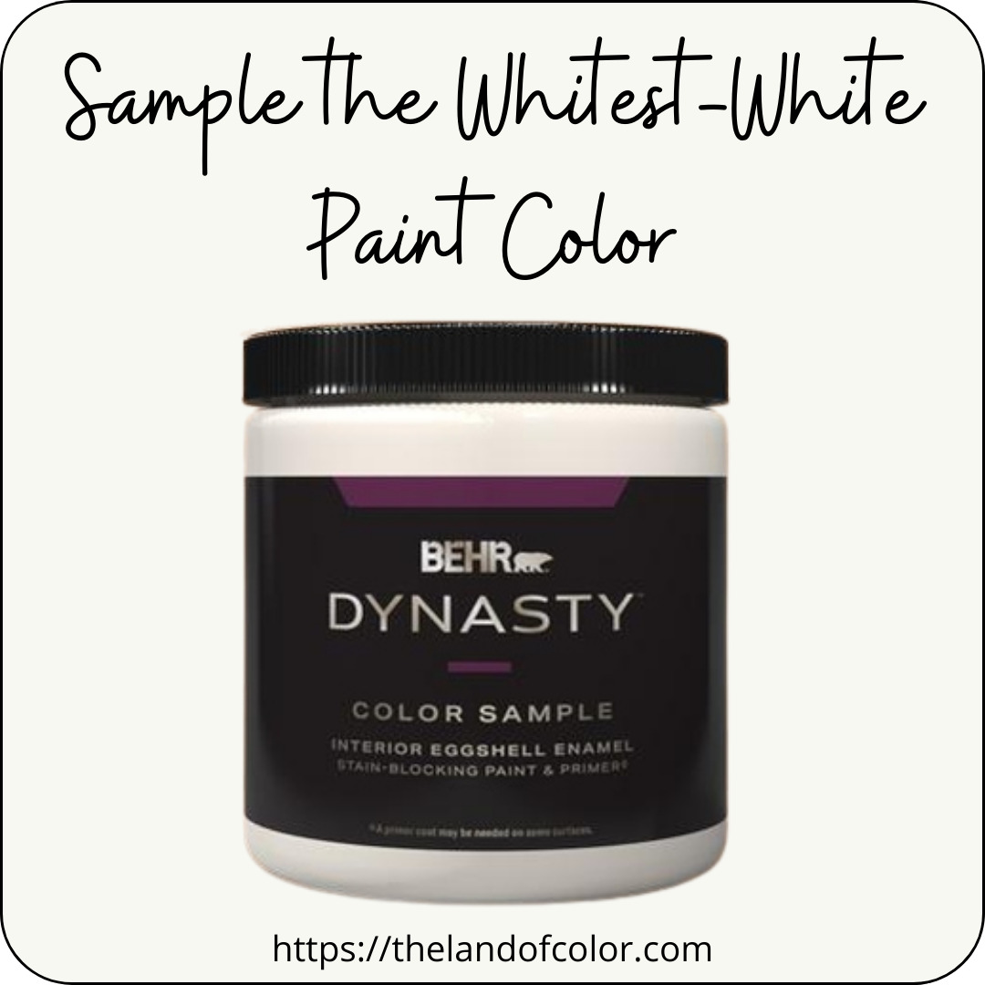 Whitest White Paint Color from Benjamin Moore and SherwinWilliams